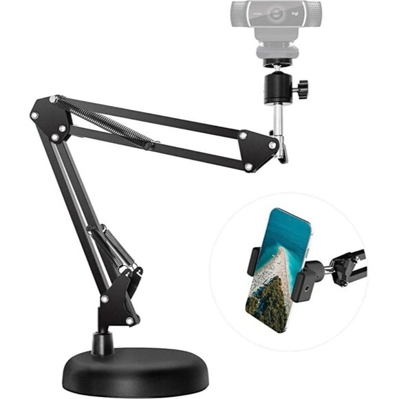 LESYAFEL cell Stand for Desktop Suspension Boom Scissor Arm Stand with Upgrade - Picture 2 of 5